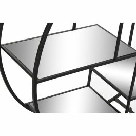 Estantería DKD Home Decor Espejo Negro Metal 4 Estantes (95 x 27 x 105 cm)