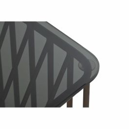 Juego de 2 Mesitas DKD Home Decor Negro Cobre 52 x 52 x 44 cm