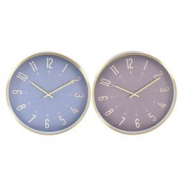 Reloj de Pared DKD Home Decor Azul Granate Aluminio Moderno 30 x 4 x 30 cm (2 Unidades) Precio: 24.95000035. SKU: S3037726