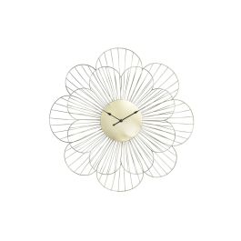 Reloj de Pared DKD Home Decor Flor Dorado Metal (57 x 4 x 57 cm) Precio: 33.63921. SKU: S3037738