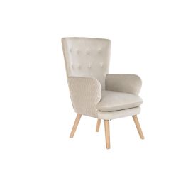 Butaca Scandi DKD Home Decor Beige Natural 70 x 95 x 67 cm Butaca Scandi DKD Home Decor Beige Natural 70 x 95 x 67 cm
