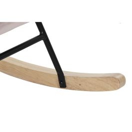 Mecedora DKD Home Decor Negro Rosa Natural Metal Plástico 68 x 90 x 92 cm 66 x 80 x 90 cm