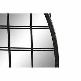 Espejo de pared DKD Home Decor Negro Metal (47,5 x 2,3 x 70 cm)