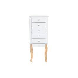 Joyero Romantico DKD Home Decor Blanco Natural 27 x 90 x 37 cm