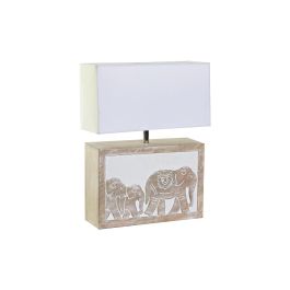 Lámpara de mesa DKD Home Decor Marrón Blanco 220 V 50 W Indio (33 x 12 x 41 cm) Precio: 51.97192. SKU: S3032207
