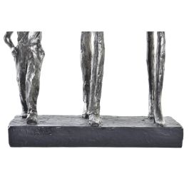 Figura Decorativa DKD Home Decor Plateado Negro Resina Moderno Familia (26 x 11,5 x 41,5 cm)