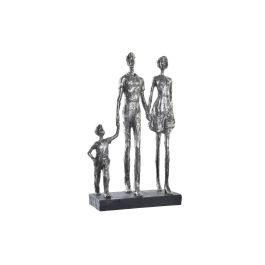 Figura Decorativa DKD Home Decor Plateado Negro Resina Moderno Familia (26 x 11,5 x 41,5 cm)