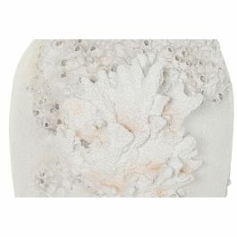 Jarrón DKD Home Decor Blanco Resina Coral Mediterráneo 37,5 x 31,7 x 81 cm