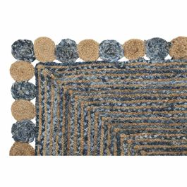 Alfombra Indio DKD Home Decor Multicolor Azul 180 x 1 x 120 cm