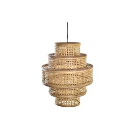 Lámpara de Techo DKD Home Decor Marrón Bambú 50 W 41 x 41 x 48 cm