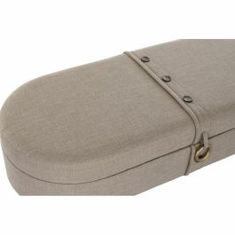 Banco baúl DKD Home Decor 114 x 44 x 40 cm Beige Metal