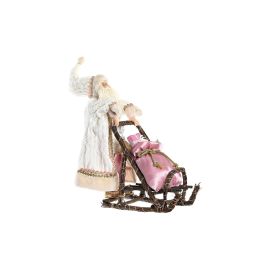 Figura Decorativa DKD Home Decor Papá Noel Navidad Gris Rosa Madera 42 x 22 x 50 cm Precio: 41.94999941. SKU: B1F8FFLR82