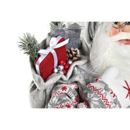 Figura Navidad Alpina DKD Home Decor Gris Blanco 34 x 83 x 45 cm