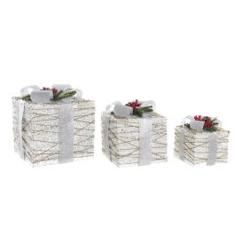 Regalo Navidad Moderna DKD Home Decor Blanco Plateado 25 x 30 x 25 cm Set de 3 Precio: 57.4749994918. SKU: B1GYZJ4MDX