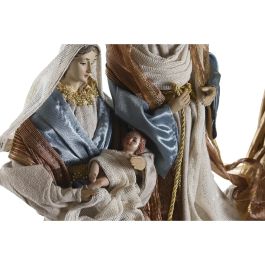 Nacimiento Navidad Moderna DKD Home Decor Azul Dorado 10 x 57 x 50 cm