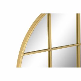 Espejo Loft DKD Home Decor Dorado 2.5 x 80 x 80 cm (2 Unidades)