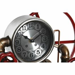 Reloj de Mesa DKD Home Decor Rojo 47 x 16 x 26 cm Cobre Hierro Vintage Llave de paso (2 Unidades)
