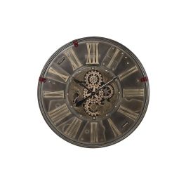 Reloj de Pared DKD Home Decor Engranajes Negro Dorado Hierro (80 x 6,5 x 80 cm)