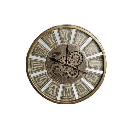 Reloj de Pared DKD Home Decor Engranajes Dorado Hierro 72 x 8,5 x 72 cm