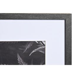 Marco de Fotos DKD Home Decor 33 x 2 x 45 cm Cristal Negro Blanco/Negro Madera MDF (6 Piezas)