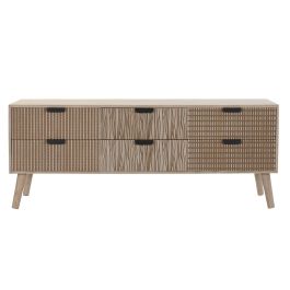 Mueble de TV DKD Home Decor Abeto Marrón Madera MDF 120 x 40 x 47 cm