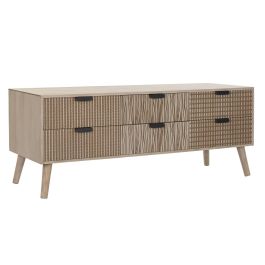 Mueble de TV DKD Home Decor Abeto Marrón Madera MDF 120 x 40 x 47 cm