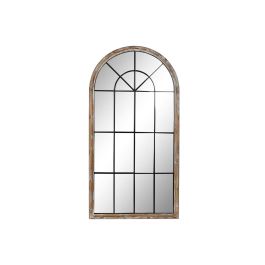 Espejo de pared DKD Home Decor Negro Metal Madera Marrón Ventanas Tradicional (86 x 3.5 x 168 cm) Precio: 198.95000048. SKU: B1G8ZVNWWG