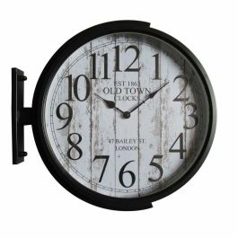 Reloj de Pared DKD Home Decor Cristal Negro Dorado Hierro Loft (1) (45 x 6 x 45 cm) Precio: 38.95000043. SKU: S3037783