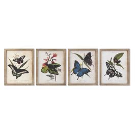 Cuadro DKD Home Decor Mariposas 40 x 2 x 50 cm Shabby Chic (4 Piezas) Precio: 121.95000004. SKU: S3028635