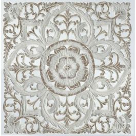 Decoración de Pared DKD Home Decor Blanco Mandala Madera MDF (60 x 2 x 60 cm) Precio: 64.95000006. SKU: S3029478