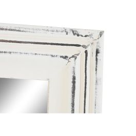 Espejo de pared DKD Home Decor Blanco Madera Cristal Madera MDF Decapé Scandi 160 x 2,5 x 45 cm