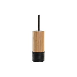 Escobilla para el Baño DKD Home Decor Negro Natural Bambú 10 x 10 x 36,8 cm