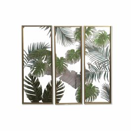 Lienzo DKD Home Decor 3 Piezas Tropical Hoja de planta (122 x 3 x 122 cm) Precio: 148.390891. SKU: S3028650