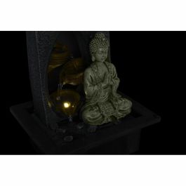 Fuente de Jardín DKD Home Decor Buda Resina 15 x 15 x 25 cm Oriental (3 Piezas)