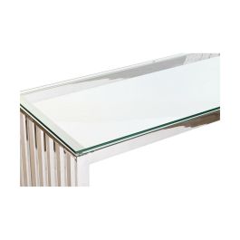 Consola DKD Home Decor Cristal Plateado Transparente Acero 120 x 45 x 78 cm