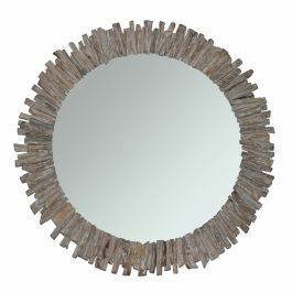 Espejo de pared DKD Home Decor Abeto Cristal 60 x 4 x 60 cm Blanco Alpino Troncos Precio: 68.68999995. SKU: S3029769