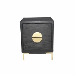 DKD Home Decor Mesita de Noche Oriental Negra Dorada, 2 Cajones, MDF y Metal, Desmontable, 40x40x50 cm Precio: 95.5000002. SKU: B1B59H5S7L