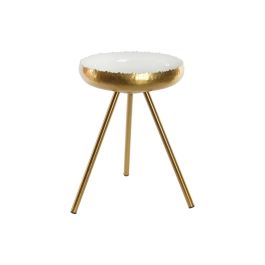 Mesita Auxiliar Moderno DKD Home Decor Blanco Dorado 43 x 61 x 43 cm Precio: 77.0649005324. SKU: S3034314