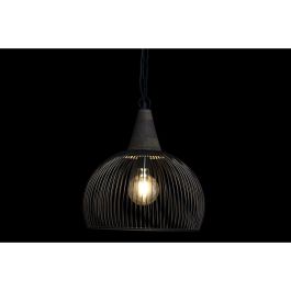 Lámpara de Techo DKD Home Decor Natural Negro Metal Madera 50 W 36 x 36 x 40 cm