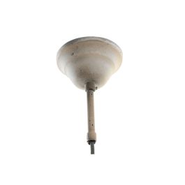 Lámpara de Techo DKD Home Decor Natural Beige Gris oscuro 50 W (37 x 37 x 48 cm)