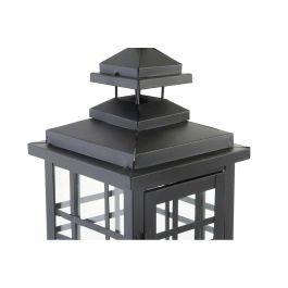 Farola Loft DKD Home Decor Negro 24 x 60 x 24 cm Set de 3
