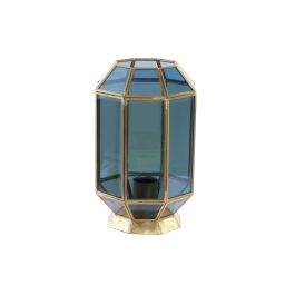 Lámpara de mesa DKD Home Decor Cristal Azul Dorado 220 V Latón 50 W Moderno (18 x 19 x 29 cm) Precio: 46.95000013. SKU: S3031619