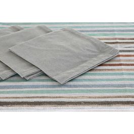 Mantel Urban DKD Home Decor Azul Celeste Gris 150 x 0.5 x 150 cm Set de 5 (2 Unidades)