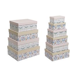 Set de Cajas Organizadoras Apilables DKD Home Decor Animales Flores Cartón (43,5 x 33,5 x 15,5 cm) Precio: 50.94999998. SKU: S3038823