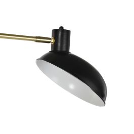 Lámpara de Pie DKD Home Decor Negro Dorado Metal 50 W 220 V 120 x 30 x 174 cm