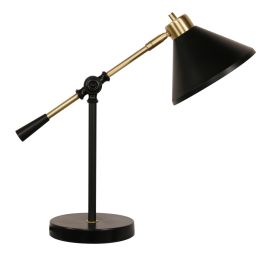 Lámpara de mesa DKD Home Decor Negro Dorado Metal (17,7 x 38 x 40,6 cm) (17,7 x 44 x 40,6 cm) Precio: 38.95000043. SKU: S3040044