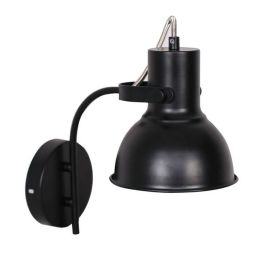 Lámpara de Pared DKD Home Decor 15 x 20 x 28 cm 16,5 x 26 x 28 cm Rojo Negro Metal 220 V 50 W Loft (2 Unidades)