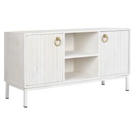 Mueble de TV DKD Home Decor Dorado Metal Blanco Madera de mango 120 x 40 x 60 cm Precio: 468.94999943. SKU: B126VQP4S2