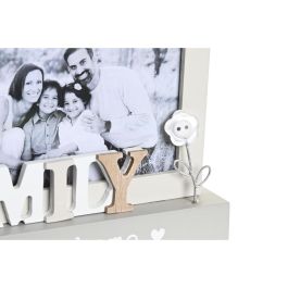 Marco de Fotos DKD Home Decor Family Blanco Madera MDF (30 x 4 x 15 cm)