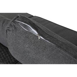 Sofa DKD Home Decor Gris Negro 150 x 67 x 300 cm Set de 7 Sofa DKD Home Decor Gris Negro 150 x 67 x 300 cm Set de 7